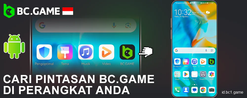 Luncurkan aplikasi BC.Game Indonesia di Android