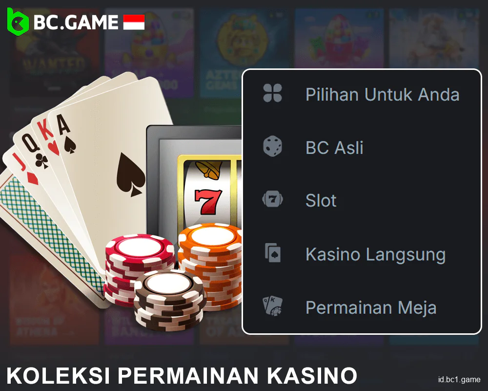 Opsi permainan kasino BC.Game Indonesia